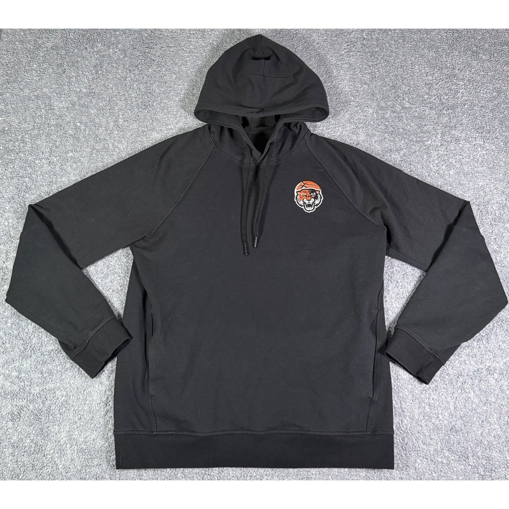 Lululemon Hoodie Men Medium Black City Sweat Pullover Stretch Performance M3AUPS